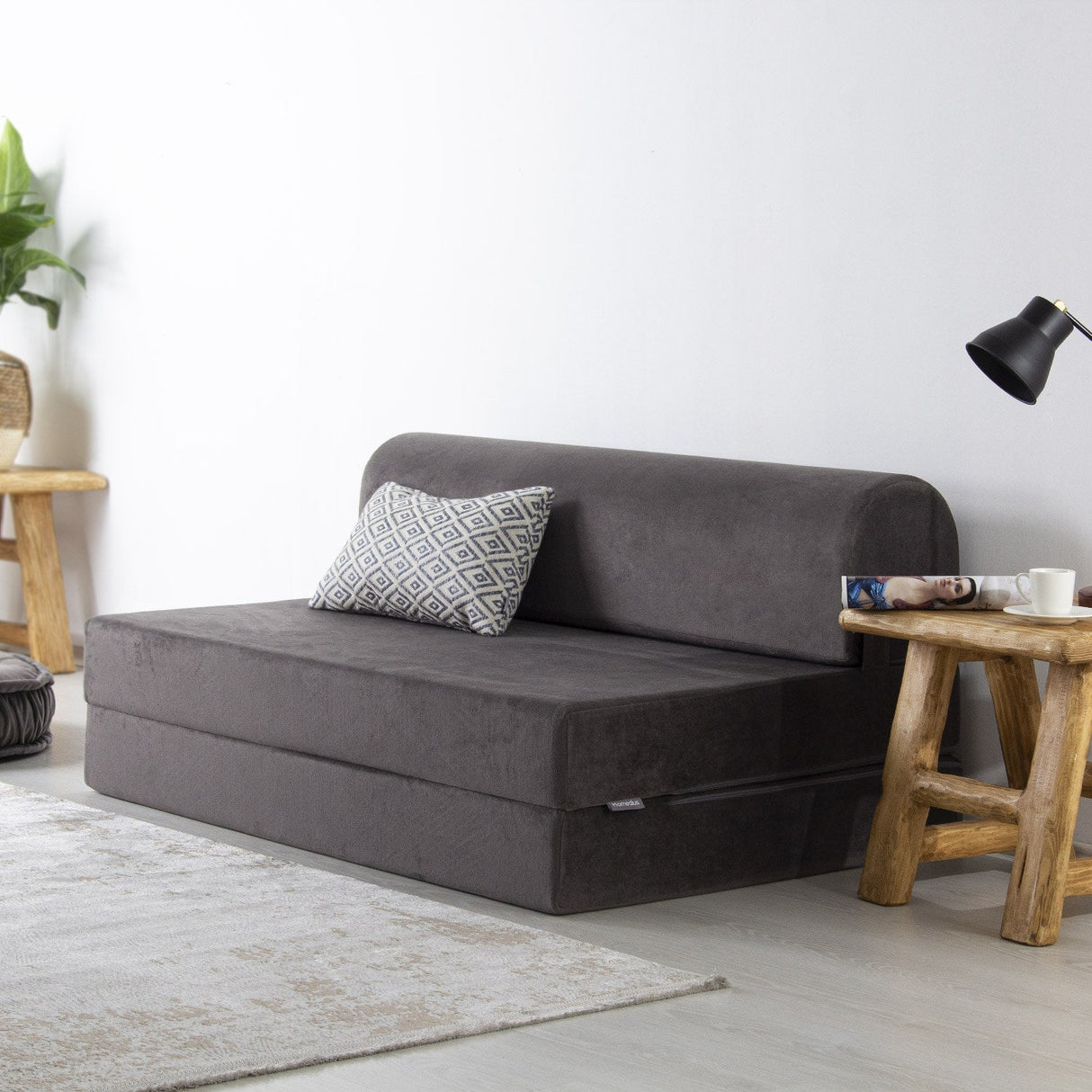 Canapea extensibilă 2 locuri Magic, Diverse culori, 120x82x57 cm - Antracit | SKU: 363SLD1116 | Canapea extensibilă 2 locuri Magic, 120x82x57 cm, varianta Antracit, produs pentru amenajarea locuinței, disponibil online în România la CasaMob