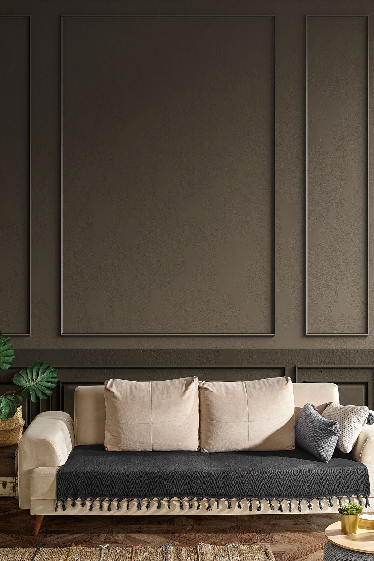 Cuvertură Asya, Negru, 115x200 cm