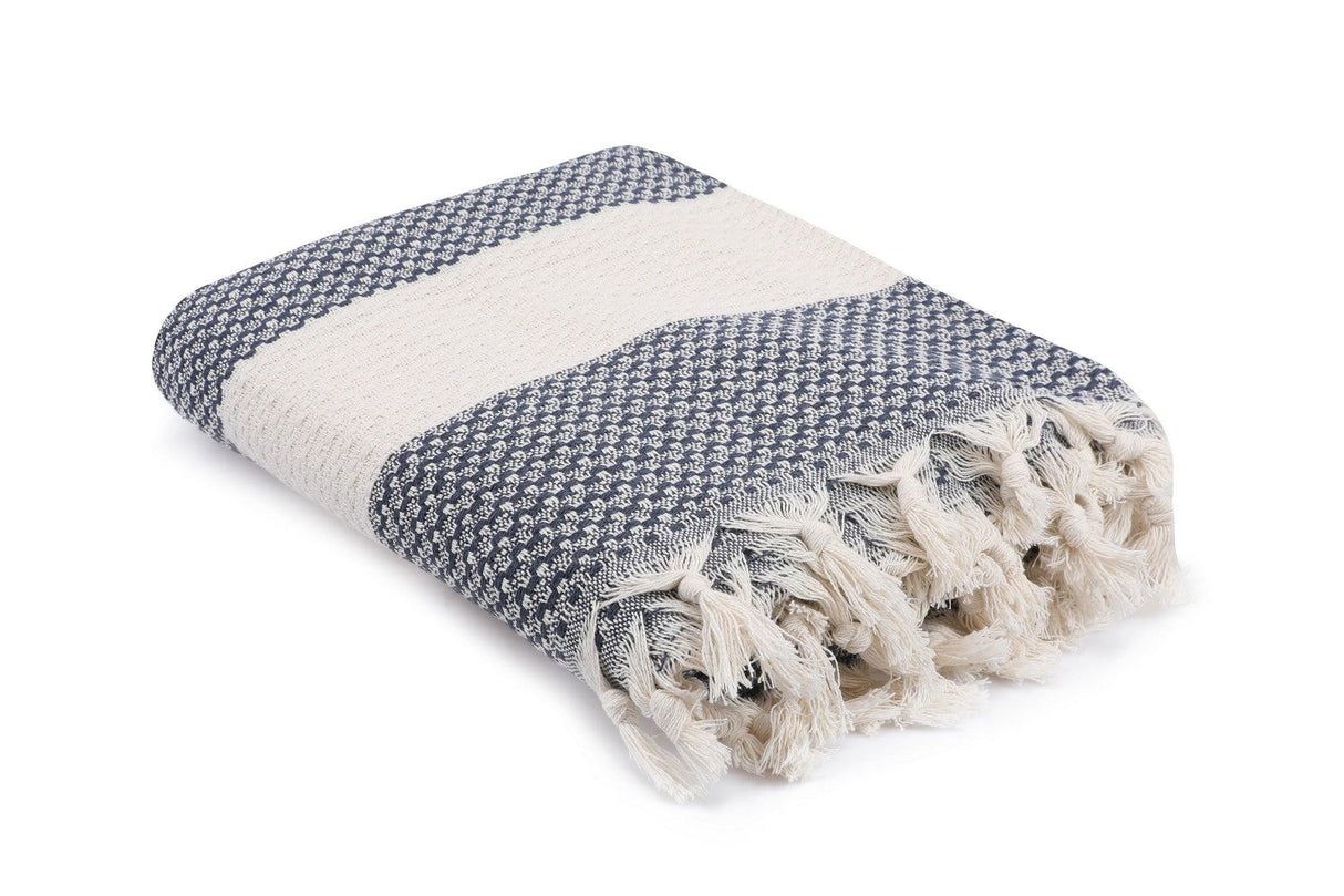 Cuvertură Şeritli, Diverse culori, 200x230 cm - Albastru închis | SKU: 372VDN1119 | Cuvertură Şeritli, 200x230 cm, varianta Albastru închis, produs pentru amenajarea locuinței, disponibil online în România la CasaMob