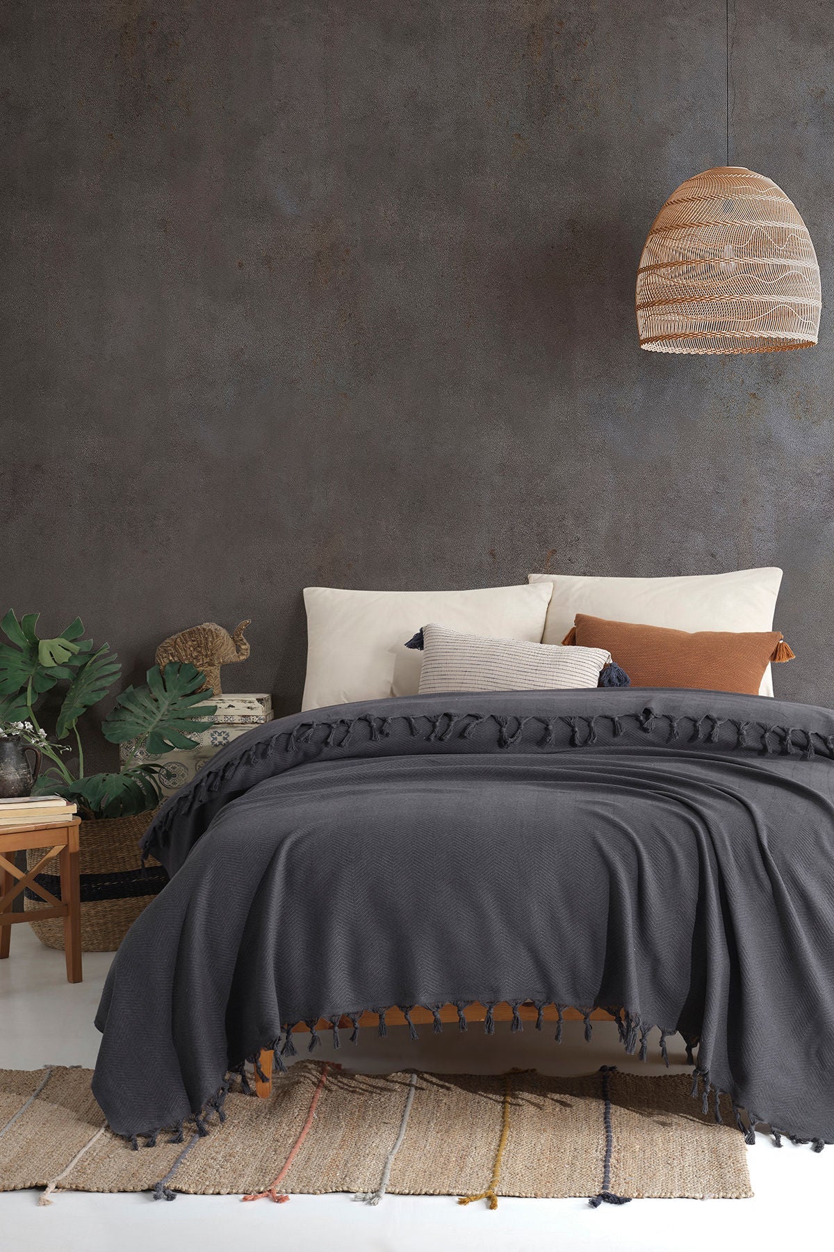 Cuvertură Sidney, Diverse culori, 200x230 cm - Antracit | SKU: 372VDN1332 | Cuvertură Sidney, 200x230 cm, varianta Antracit, produs pentru amenajarea locuinței, disponibil online în România la CasaMob