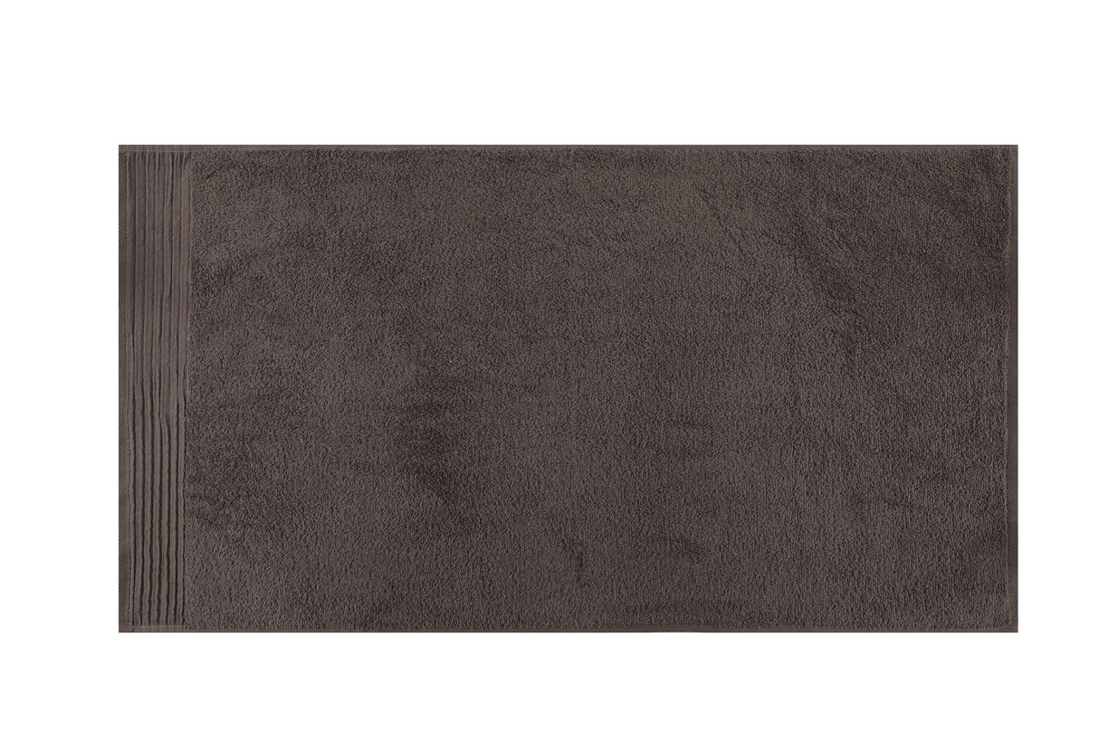 Set prosoape de baie 4 bucăți Olivia 50, Alb - Gri - Gri deschis - Antracit, 50x90 cm