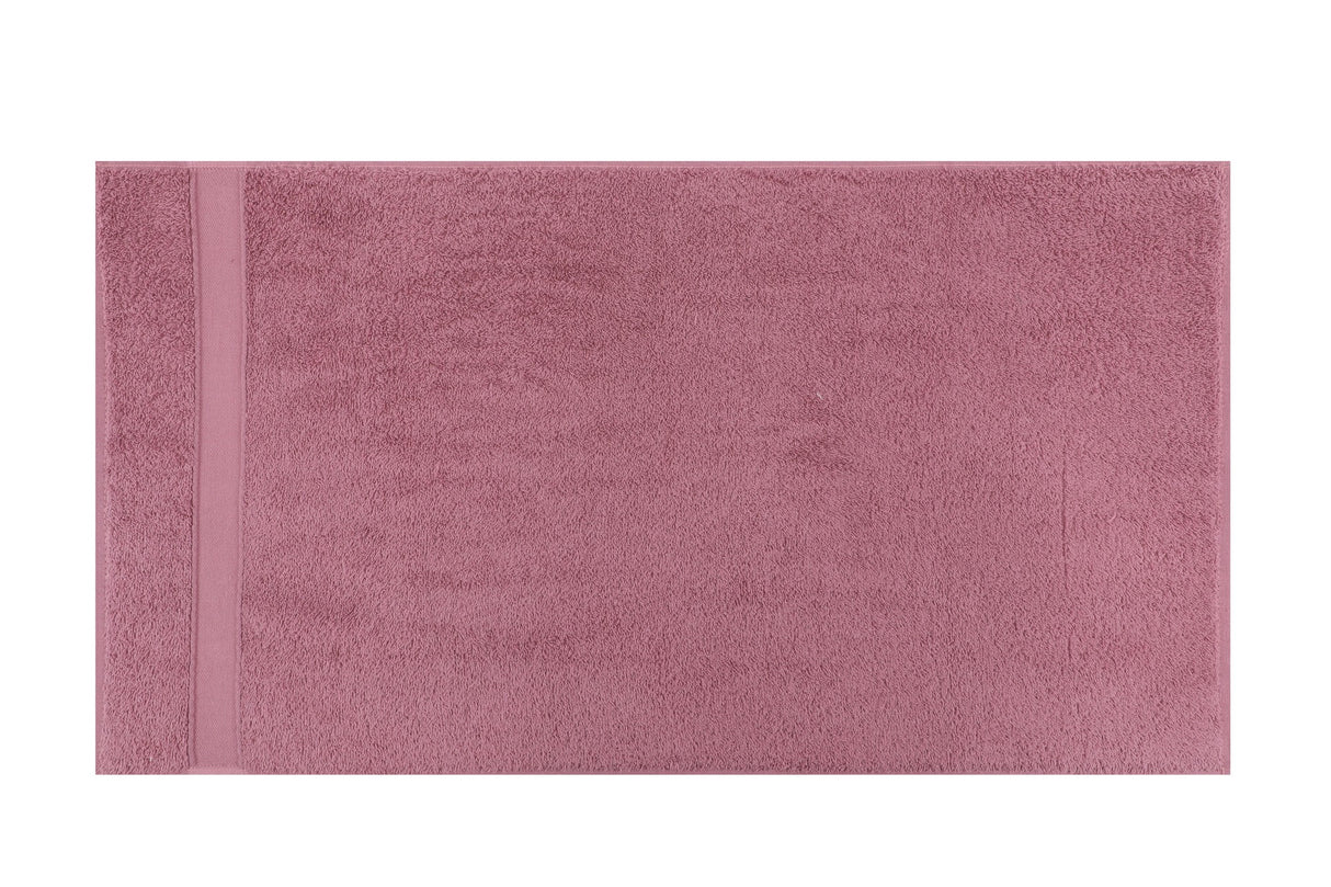 Set prosoape de baie 4 bucăți Ruby 50, Alb - Pudră - Mov - Bordo, 50x90 cm