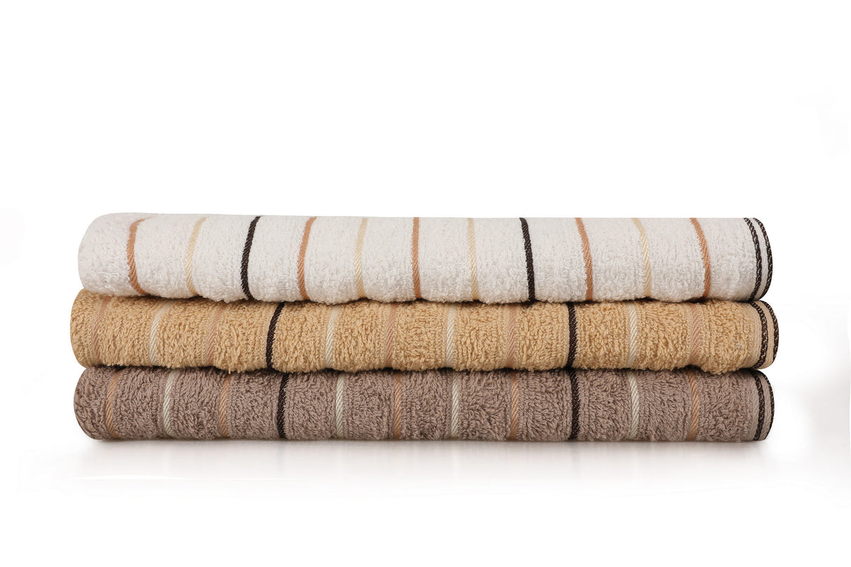 Set prosoape de baie 3 bucăți Milan 3'lü Set, Diverse culori, Diverse dimensiuni - Bej - Maro - Mink - 70x140 cm | SKU: 373VDN1134 | Set prosoape de baie 3 bucăți Milan 3'lü Set, varianta Bej - Maro - Mink - 70x140 cm, produs pentru amenajarea locuinței, disponibil online în România la CasaMob