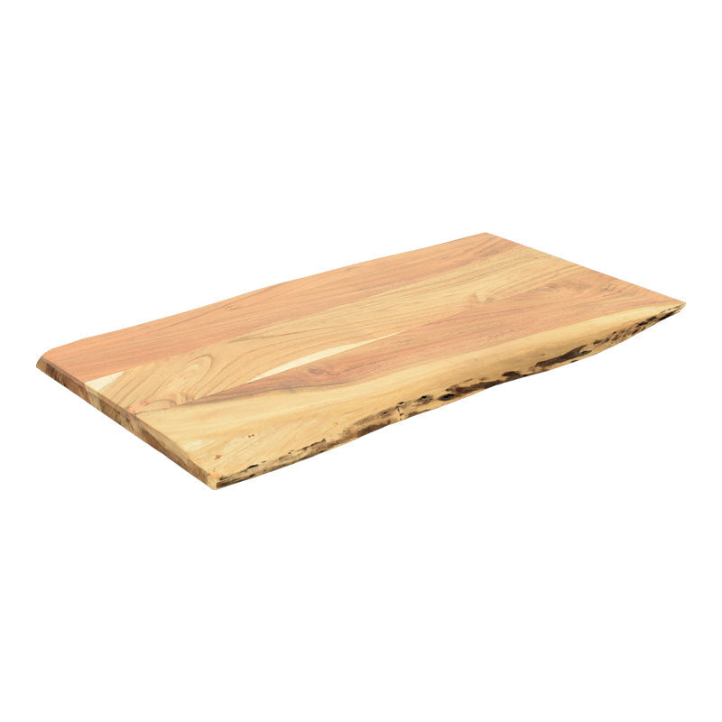 Blat de masa cu functie decorativa Pozier, Stil Natural, Lemn de Acacia Solid, 200x95x4cm
