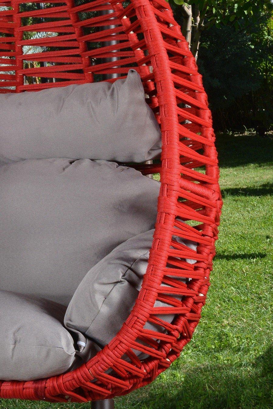 Balansoar de grădină Fındık, Diverse culori, 110x110x196 cm - Bordo | SKU: 379VLV1703 | Balansoar de grădină Fındık, 110x110x196 cm, varianta Bordo, produs pentru amenajarea locuinței, disponibil online în România la CasaMob