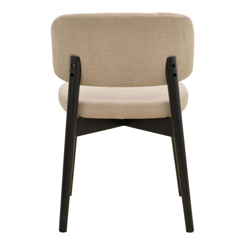 Scaun Siena, Lemn de arbore de cauciuc, Diverse culori, 48x50x81 cm - Bej-Negru | SKU: 381-000017 | Scaun Siena, Lemn de arbore de cauciuc, 48x50x81 cm, varianta Bej-Negru, produs pentru amenajarea locuinței, disponibil online în România la CasaMob