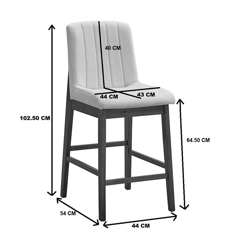 Scaun de bar Dalby, Lemn de arbore de cauciuc, Diverse culori, 50x45x103 cm - Sonoma-Bej | SKU: 381-000027 | Scaun de bar Dalby, Lemn de arbore de cauciuc, 50x45x103 cm, varianta Sonoma-Bej, produs pentru amenajarea locuinței, disponibil online în România la CasaMob