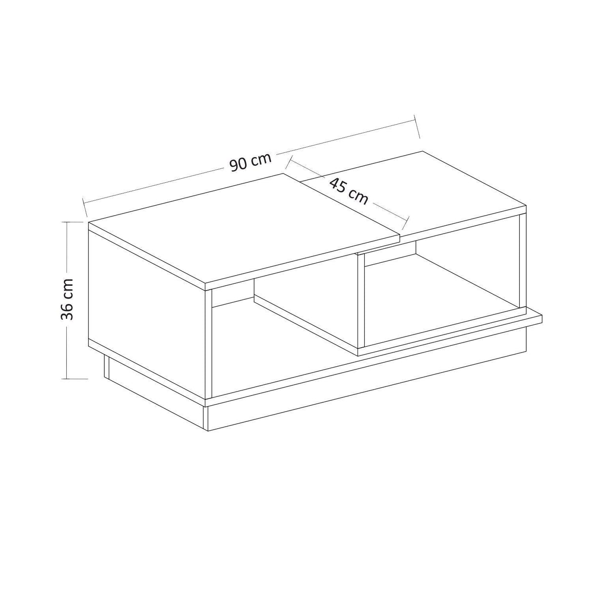 Set Mobila Sufragerie Amsterdam, Gri, 180x42x35 cm