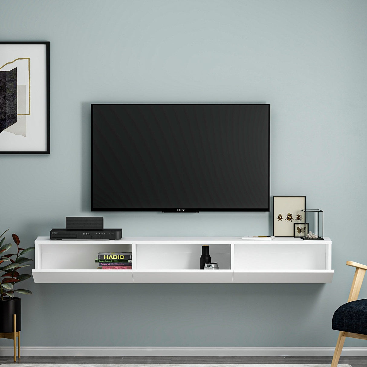 Comodă TV Terra, Diverse culori, 180x31x26 cm - Alb | SKU: 382NRC1509 | Comodă TV Terra, 180x31x26 cm, varianta Alb, produs pentru amenajarea locuinței, disponibil online în România la CasaMob