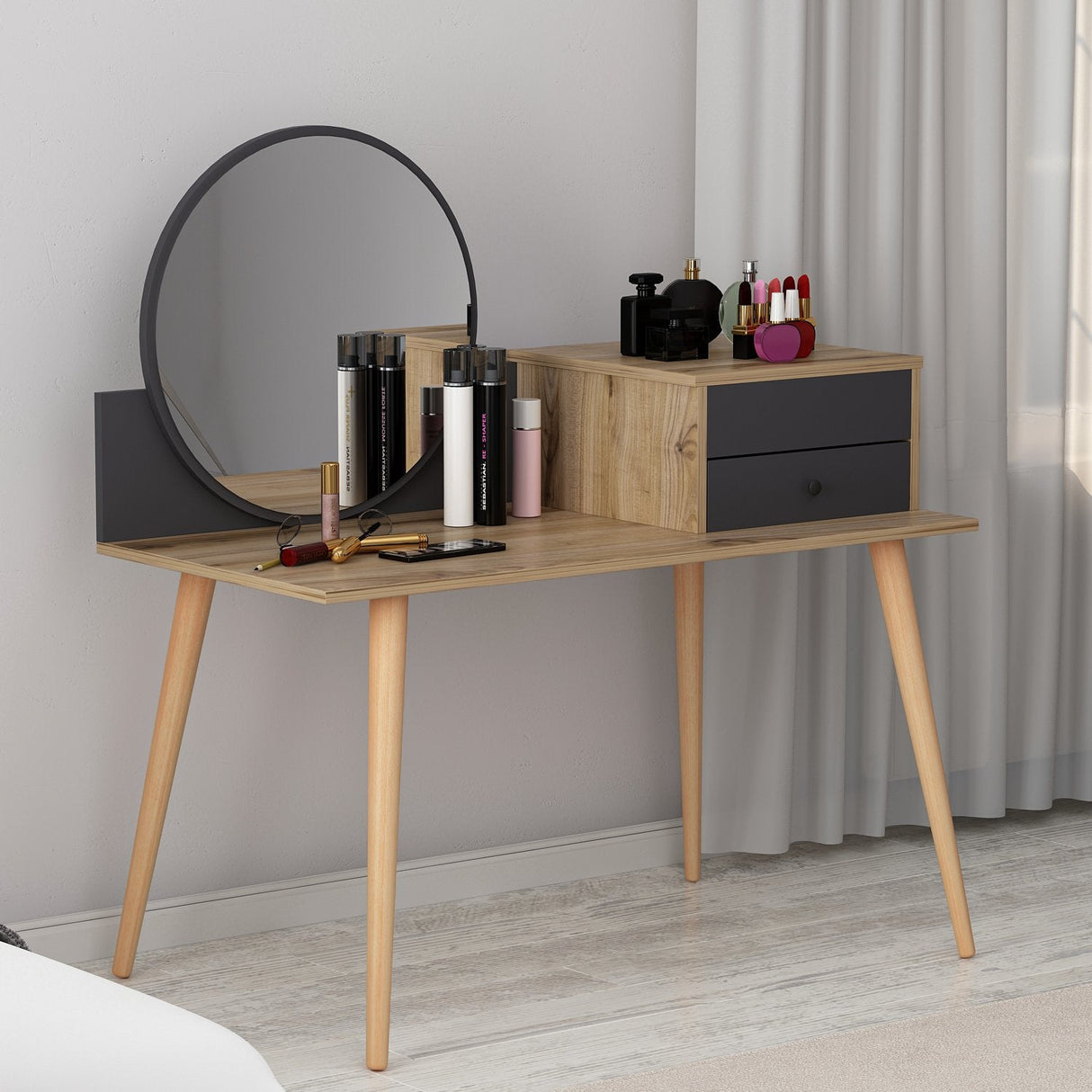 Mobilierul Înger 120x60 - Anthracite Walnut, SKU 382NRC1901