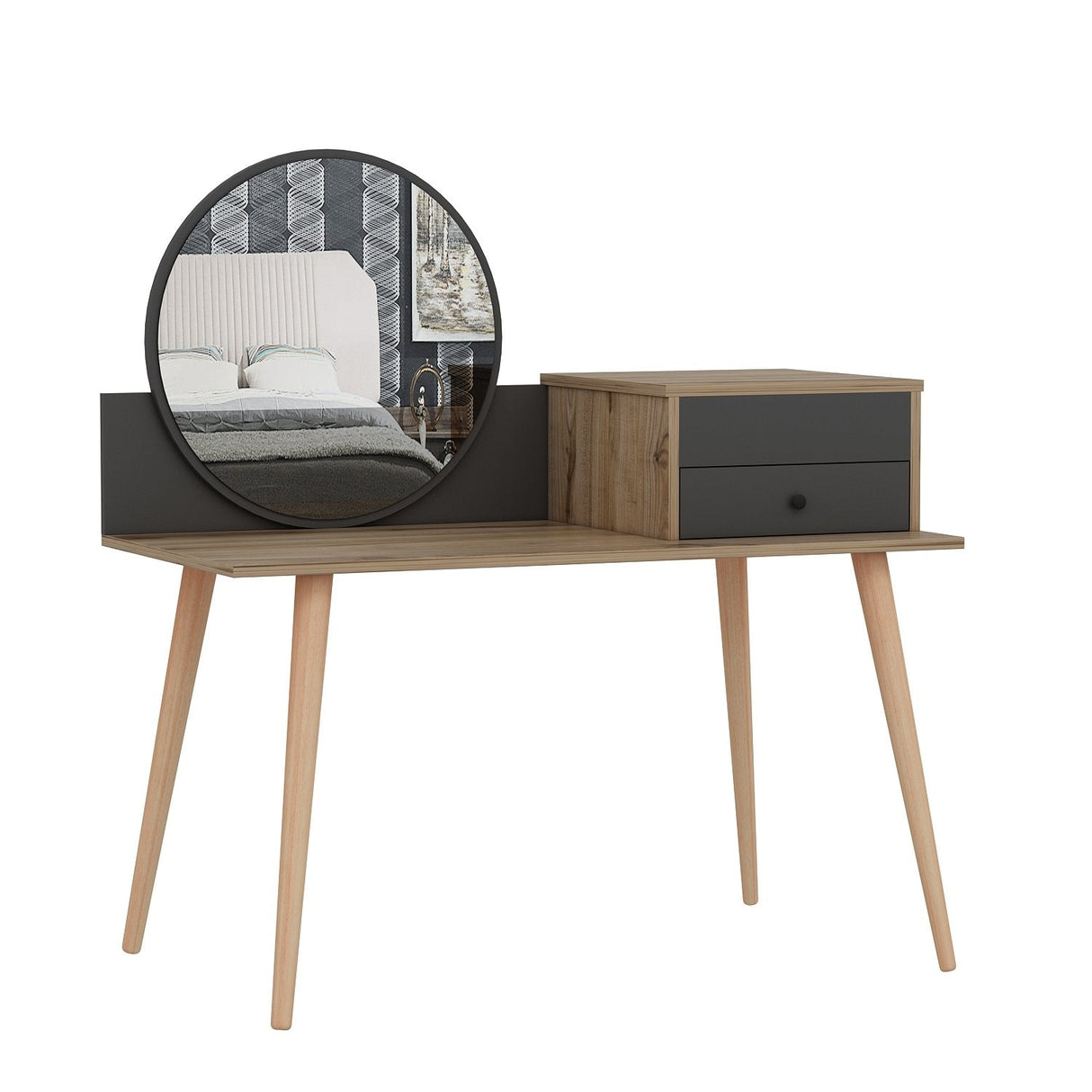 Mobilierul Înger 120x60 - Anthracite Walnut, SKU 382NRC1901