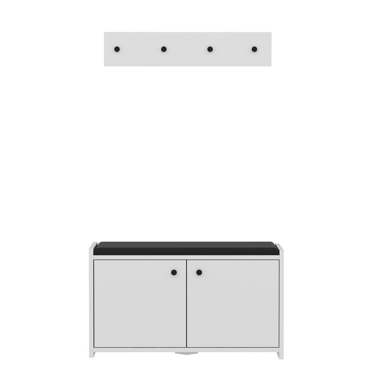 Pantofar Zen, Alb, 35x45x80 cm - Alb, SKU 382NRC2101