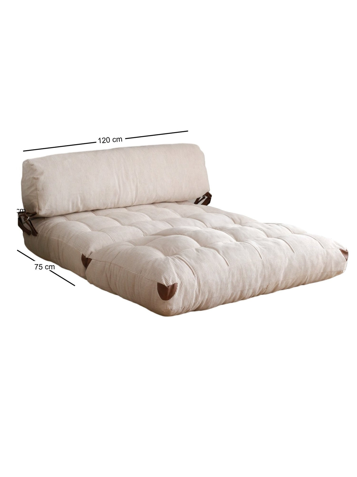 Canapea extensibilă 2 locuri Fold, Catifea și Teddy, Diverse culori, 120x75 cm - Alb | SKU: 383EVN1111 | Canapea extensibilă 2 locuri Fold, Catifea, Alb, 120x75 cm, mobilier pentru living, disponibil online în România la CasaMob