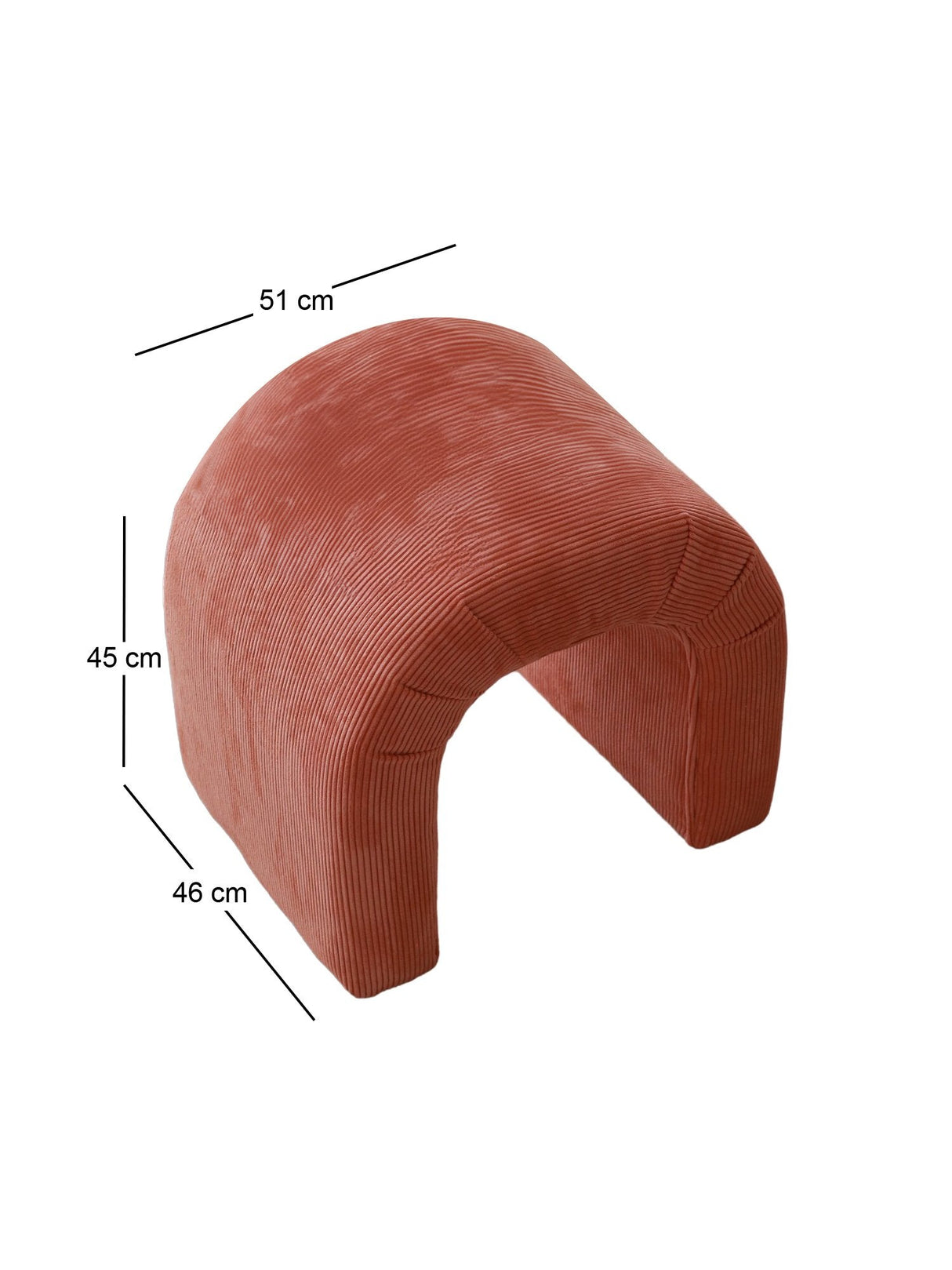 Taburet Nu, Diverse culori, 51x46x45 cm - Coral | SKU: 383EVN1117 | Taburet Nu, 51x46x45 cm, varianta Coral, produs pentru amenajarea locuinței, disponibil online în România la CasaMob