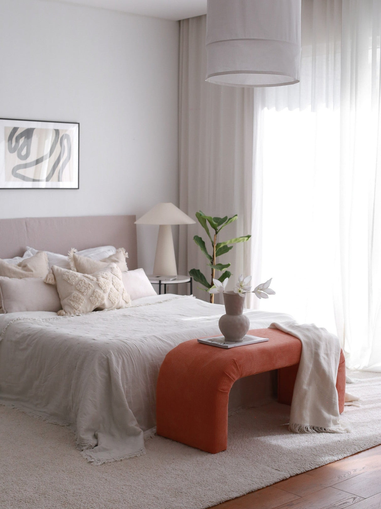 Taburet Nu Bench, Diverse culori, 106x46x45 cm - Coral | SKU: 383EVN1120 | Taburet Nu Bench, 106x46x45 cm, varianta Coral, produs pentru amenajarea locuinței, disponibil online în România la CasaMob
