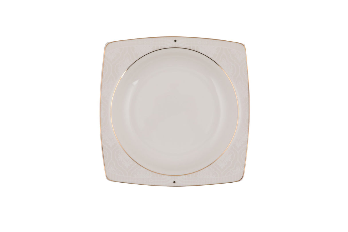 Serviciu de masă 85 bucăți GBSCR85KYT8305933, Alb - Gri, 26x26 cm