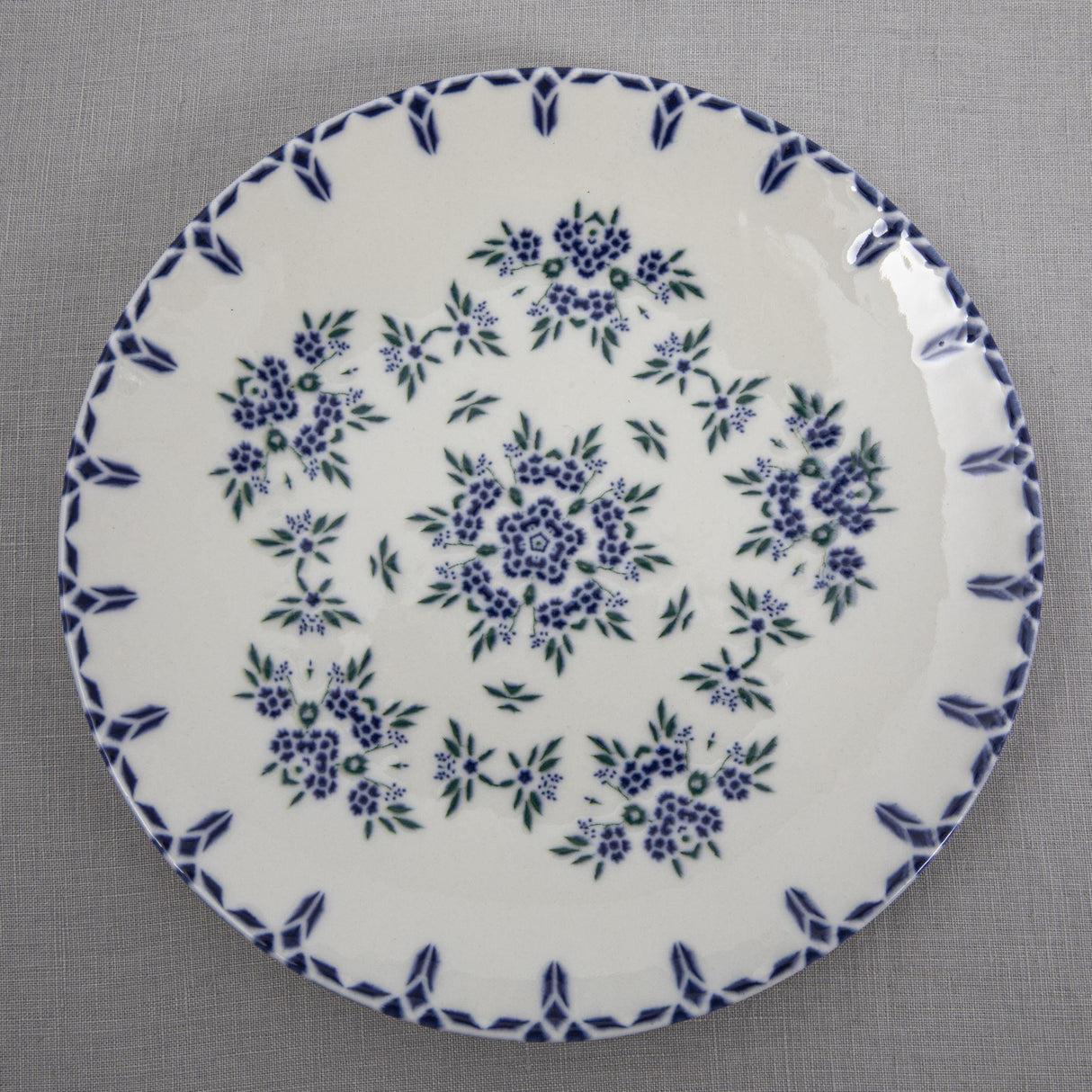 Serviciu de masa, Set 24 piese pentru cina, Portelan, Albastru