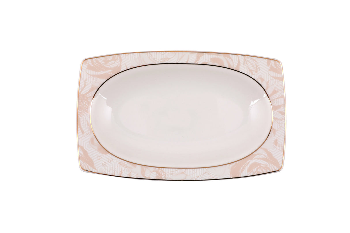 Serviciu de masă 61 bucăți GBSCR61KYT8305172, Alb, 29x18 cm