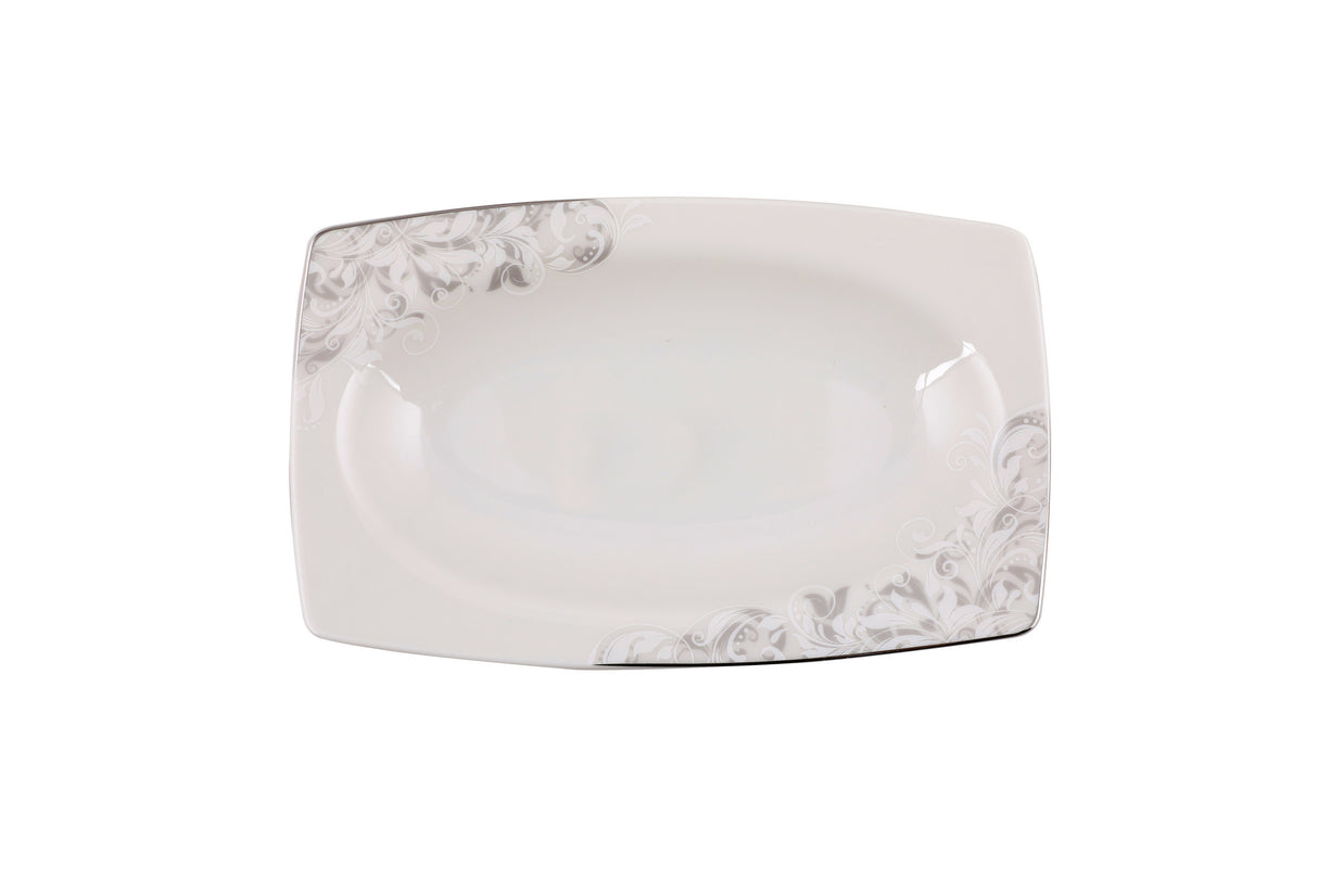 Serviciu de masă 61 bucăți GBSCR61KYT8305507, Alb, 29x18 cm