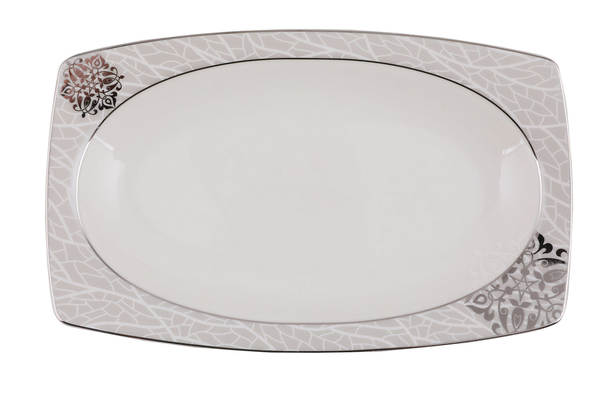 Serviciu de masă 61 bucăți GBSCR61KYT8405951, Alb, 29x18 cm