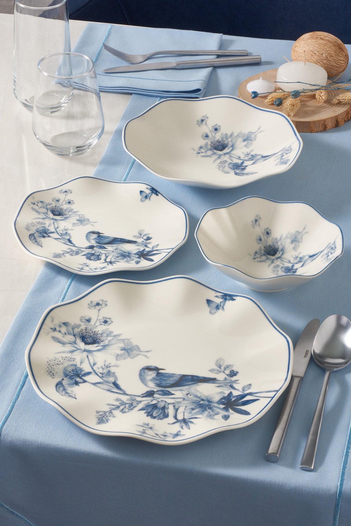Serviciu de masă 24 bucăți GBSNES24KY4E1891, Multicolor