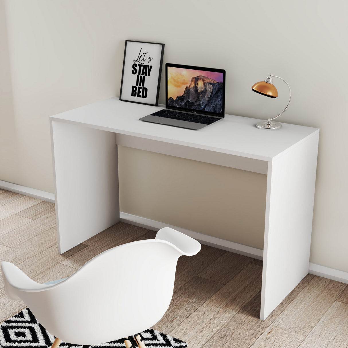 Birou Silence - 1912, Alb, 120x52x75 cm
