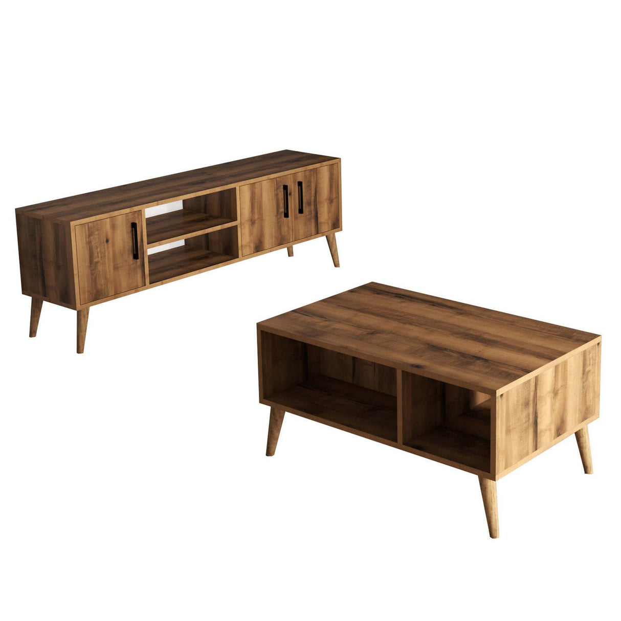 Set mobilă pentru sufragerie Set 1582-2072, Nuc, 150x34x52 cm