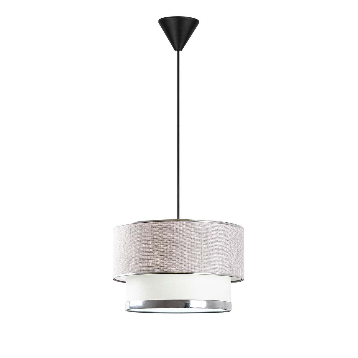 Lustră Cake - Light Grey, Silver, Gri - Argintiu, Ø30x20 cm