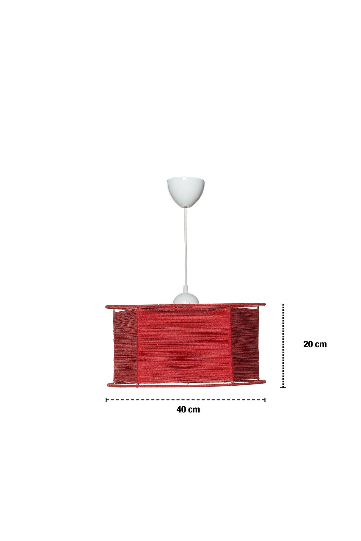 Lustră Penta Big, Roșu, Ø40x65 cm