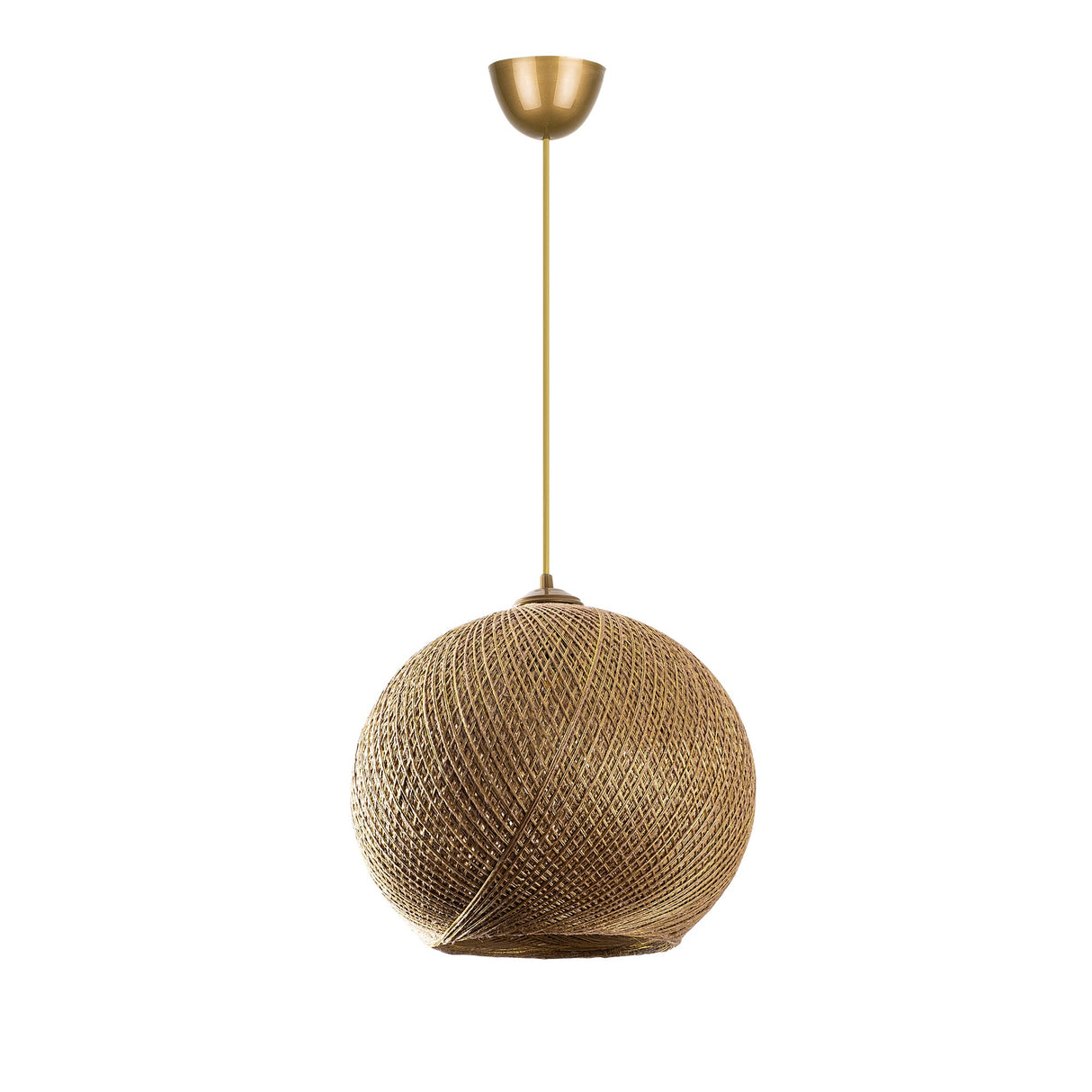 Lustră Nest, Auriu - Maro, Ø38x70 cm
