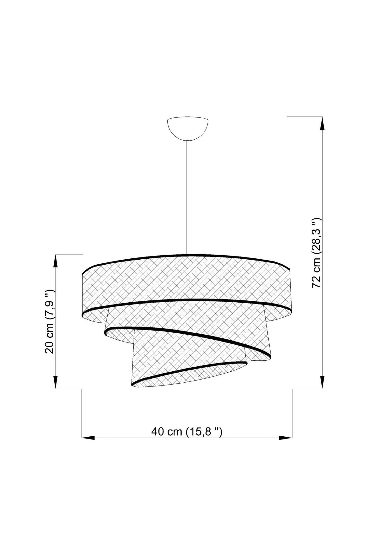 Lustră Couper Hazeran, Diverse culori, 40x40 cm - Bej - Negru | SKU: 390FLH2415 | Lustră Couper Hazeran, 40x40 cm, varianta Bej - Negru, produs pentru amenajarea locuinței, disponibil online în România la CasaMob