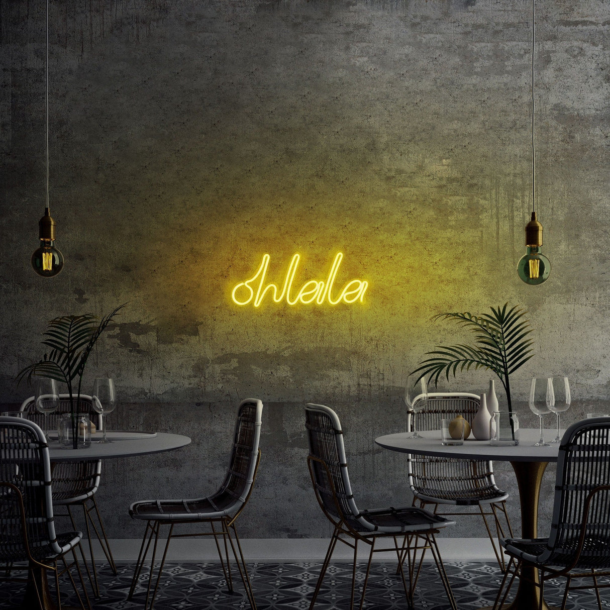Lampă neon Oh La La, Diverse culori, 36x15x2 cm - Galben | SKU: 395NGR1690 | Lampă neon Oh La La, 36x15x2 cm, varianta Galben, produs pentru amenajarea locuinței, disponibil online în România la CasaMob