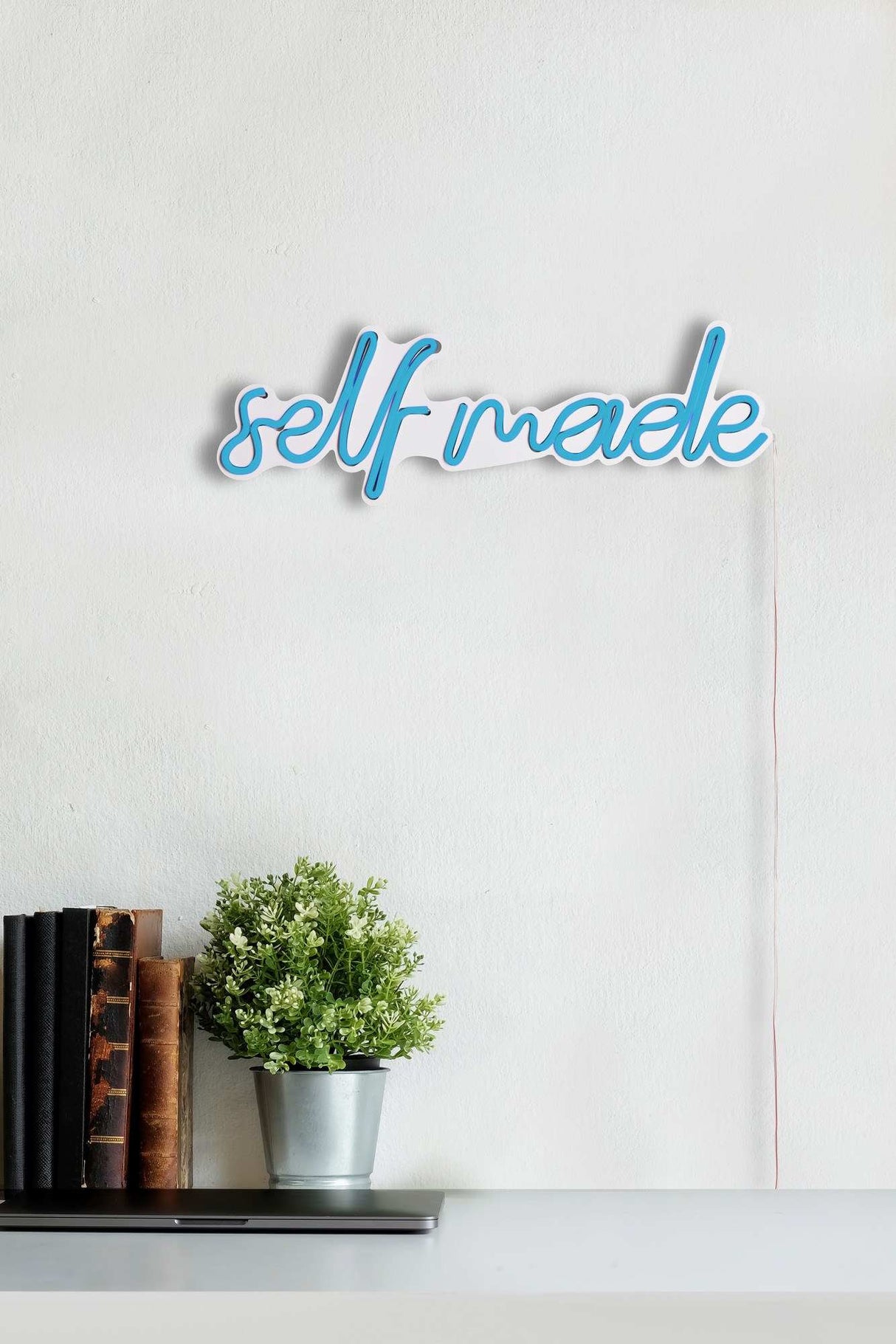 Lampă neon Self Made, Diverse culori, 48x16x2 cm - Albastru | SKU: 395NGR1714 | Lampă neon Self Made, 48x16x2 cm, varianta Albastru, produs pentru amenajarea locuinței, disponibil online în România la CasaMob