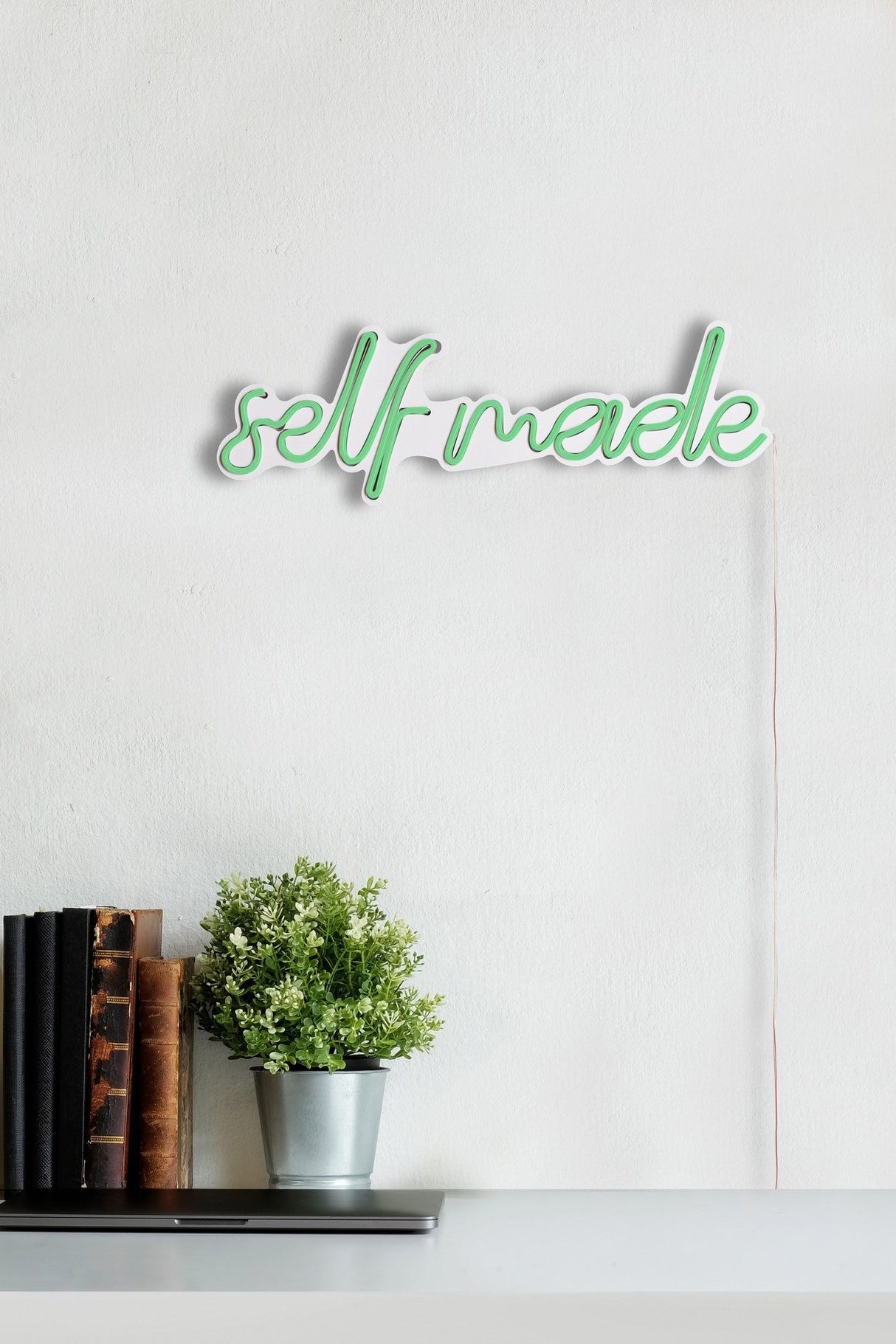 Lampă neon Self Made, Diverse culori, 48x16x2 cm - Verde | SKU: 395NGR1715 | Lampă neon Self Made, 48x16x2 cm, varianta Verde, produs pentru amenajarea locuinței, disponibil online în România la CasaMob