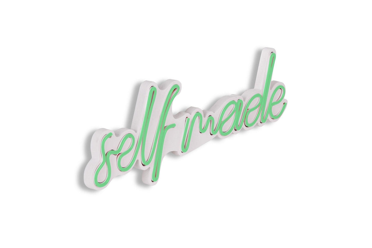 Lampă neon Self Made, Diverse culori, 48x16x2 cm - Verde | SKU: 395NGR1715 | Lampă neon Self Made, 48x16x2 cm, varianta Verde, produs pentru amenajarea locuinței, disponibil online în România la CasaMob