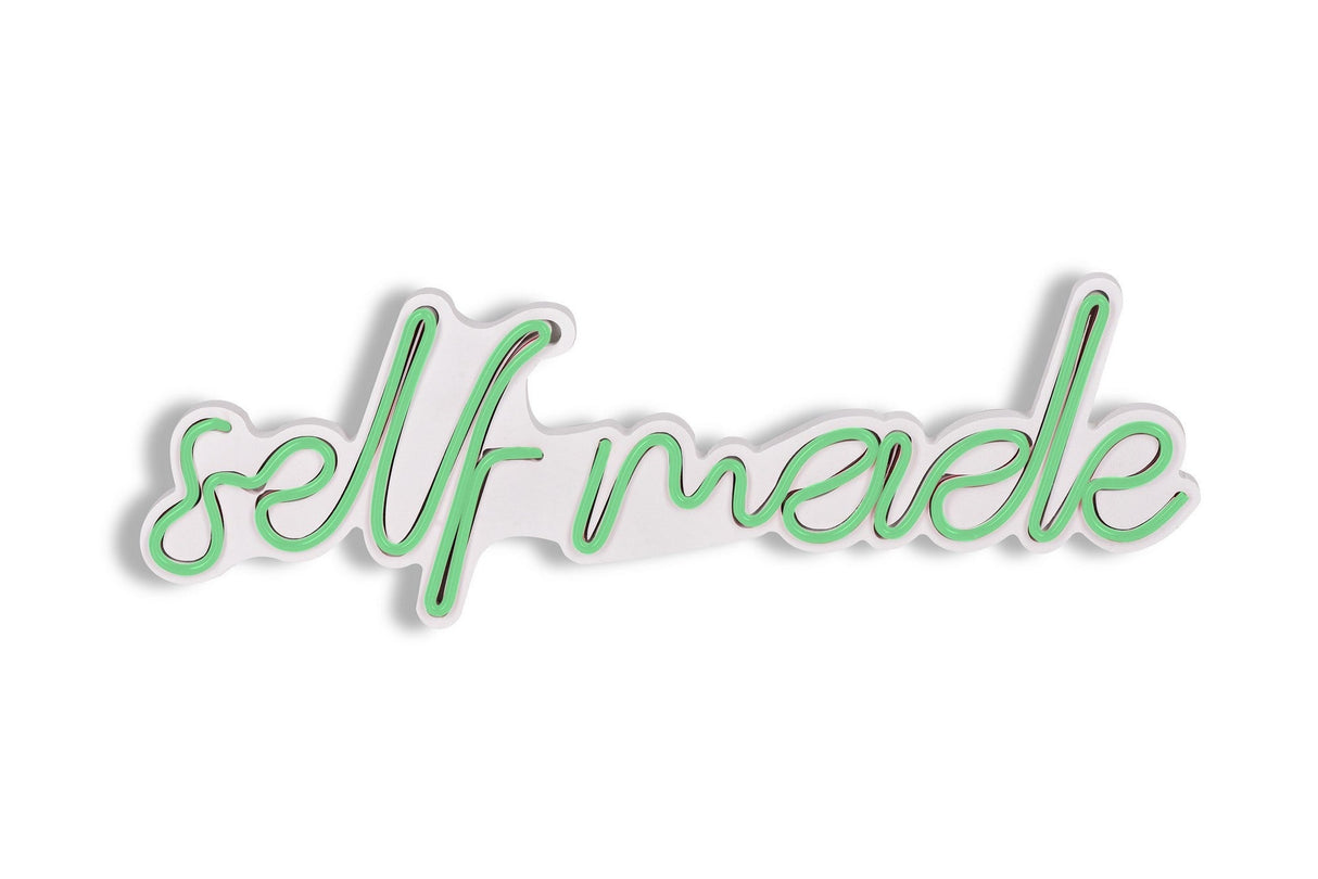 Lampă neon Self Made, Diverse culori, 48x16x2 cm - Verde | SKU: 395NGR1715 | Lampă neon Self Made, 48x16x2 cm, varianta Verde, produs pentru amenajarea locuinței, disponibil online în România la CasaMob