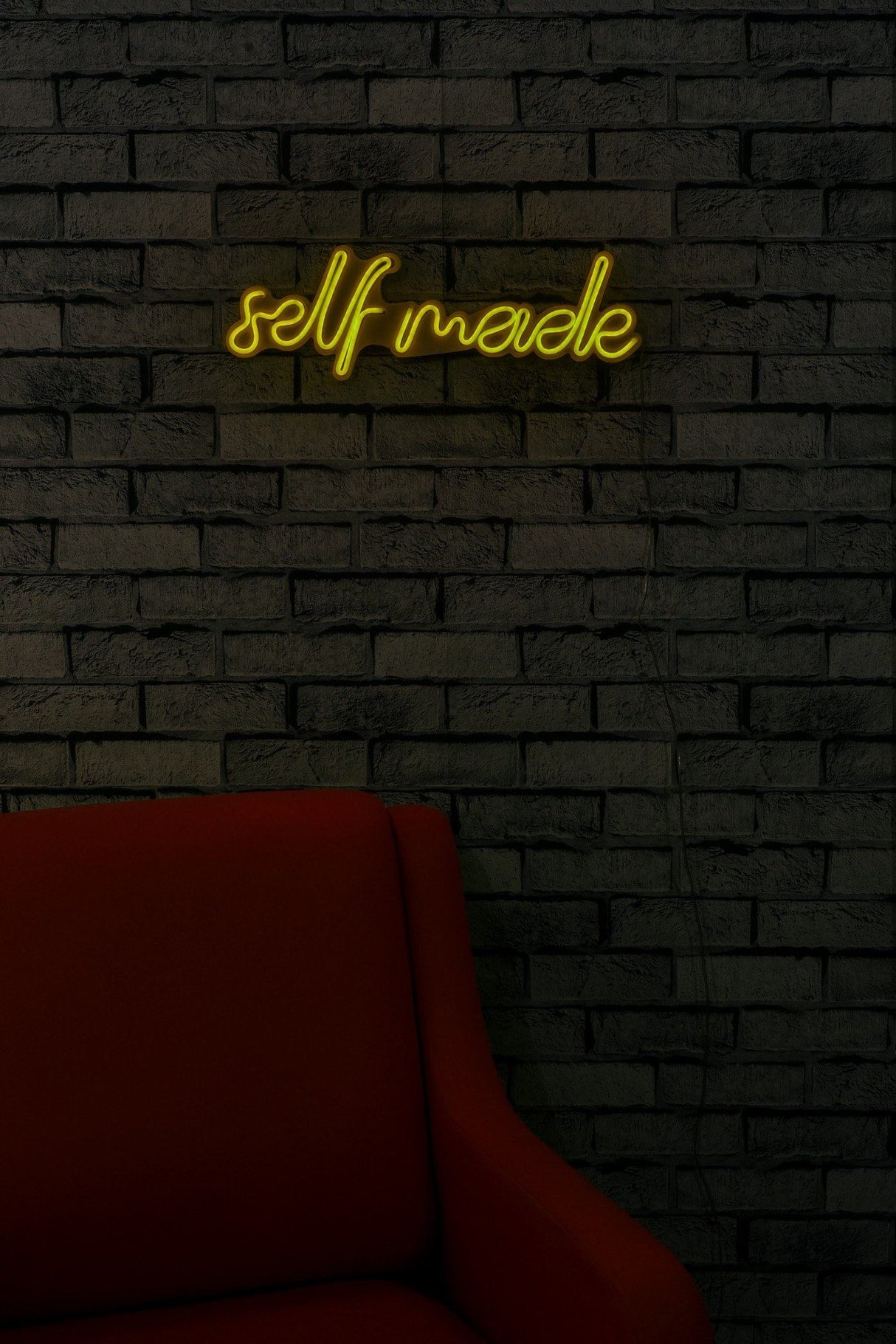Lampă neon Self Made, Diverse culori, 48x16x2 cm - Galben | SKU: 395NGR1716 | Lampă neon Self Made, 48x16x2 cm, varianta Galben, produs pentru amenajarea locuinței, disponibil online în România la CasaMob
