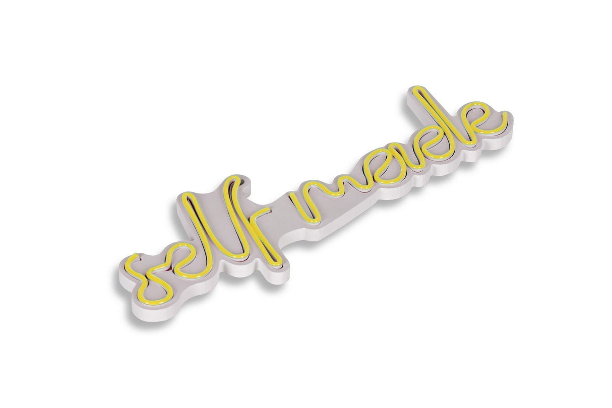 Lampă neon Self Made, Diverse culori, 48x16x2 cm - Galben | SKU: 395NGR1716 | Lampă neon Self Made, 48x16x2 cm, varianta Galben, produs pentru amenajarea locuinței, disponibil online în România la CasaMob
