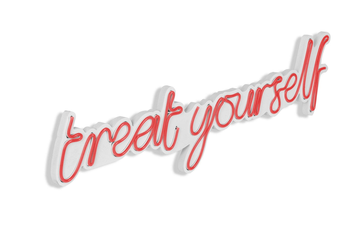 Lampă neon Treat Yourself, Diverse culori, 71x20x2 cm - Roșu | SKU: 395NGR1742 | Lampă neon Treat Yourself, 71x20x2 cm, varianta Roșu, produs pentru amenajarea locuinței, disponibil online în România la CasaMob