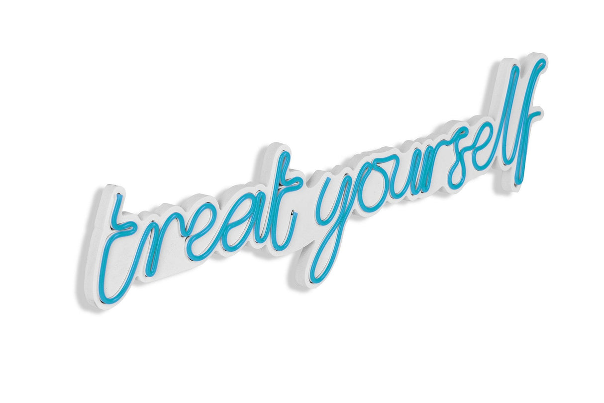 Lampă neon Treat Yourself, Diverse culori, 71x20x2 cm - Albastru | SKU: 395NGR1743 | Lampă neon Treat Yourself, 71x20x2 cm, varianta Albastru, produs pentru amenajarea locuinței, disponibil online în România la CasaMob
