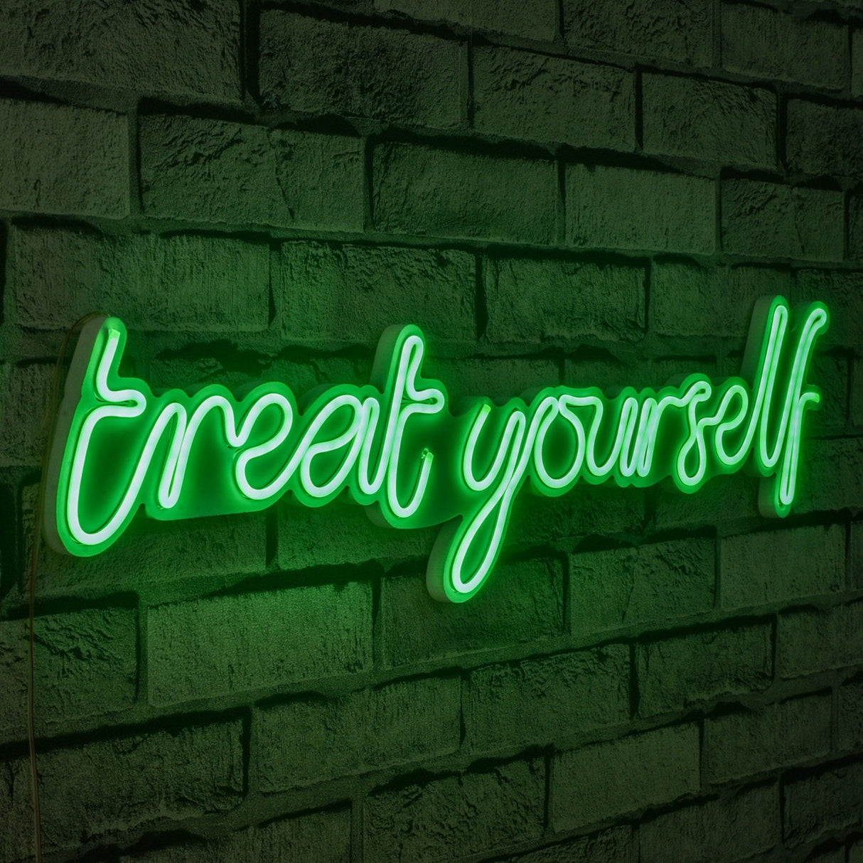 Lampă neon Treat Yourself, Diverse culori, 71x20x2 cm - Verde | SKU: 395NGR1744 | Lampă neon Treat Yourself, 71x20x2 cm, varianta Verde, produs pentru amenajarea locuinței, disponibil online în România la CasaMob