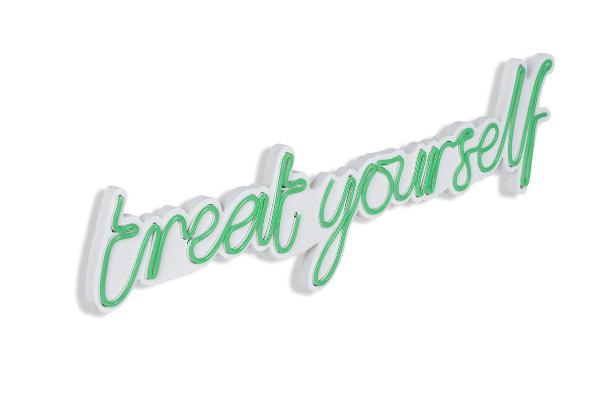 Lampă neon Treat Yourself, Diverse culori, 71x20x2 cm - Verde | SKU: 395NGR1744 | Lampă neon Treat Yourself, 71x20x2 cm, varianta Verde, produs pentru amenajarea locuinței, disponibil online în România la CasaMob