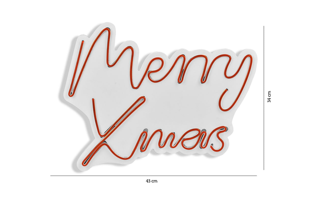 Lampă neon Merry Christmas, Diverse culori, 43x33x2 cm - Roșu | SKU: 395NGR1948 | Lampă neon Merry Christmas, 43x33x2 cm, varianta Roșu, produs pentru amenajarea locuinței, disponibil online în România la CasaMob