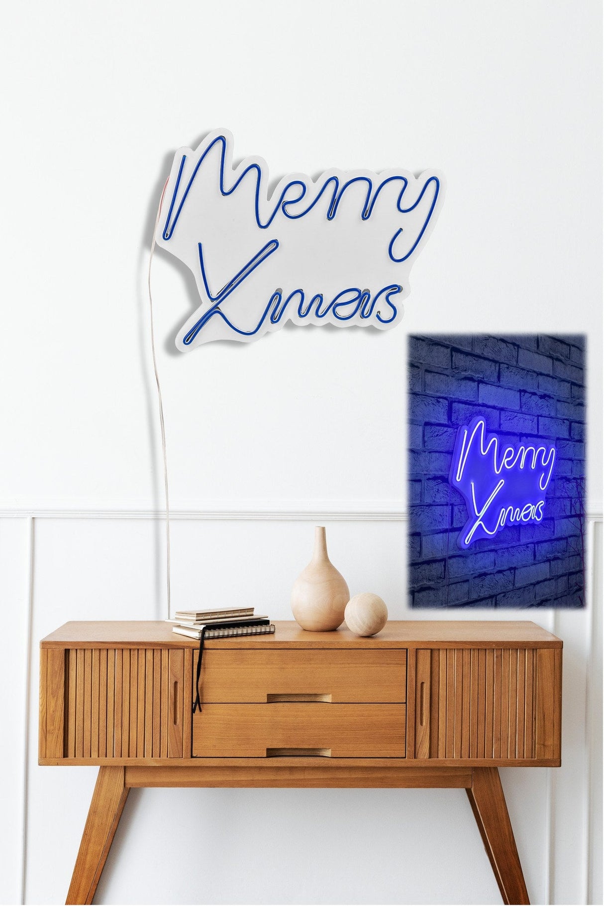Lampă neon Merry Christmas, Diverse culori, 43x33x2 cm - Albastru | SKU: 395NGR1949 | Lampă neon Merry Christmas, 43x33x2 cm, varianta Albastru, produs pentru amenajarea locuinței, disponibil online în România la CasaMob