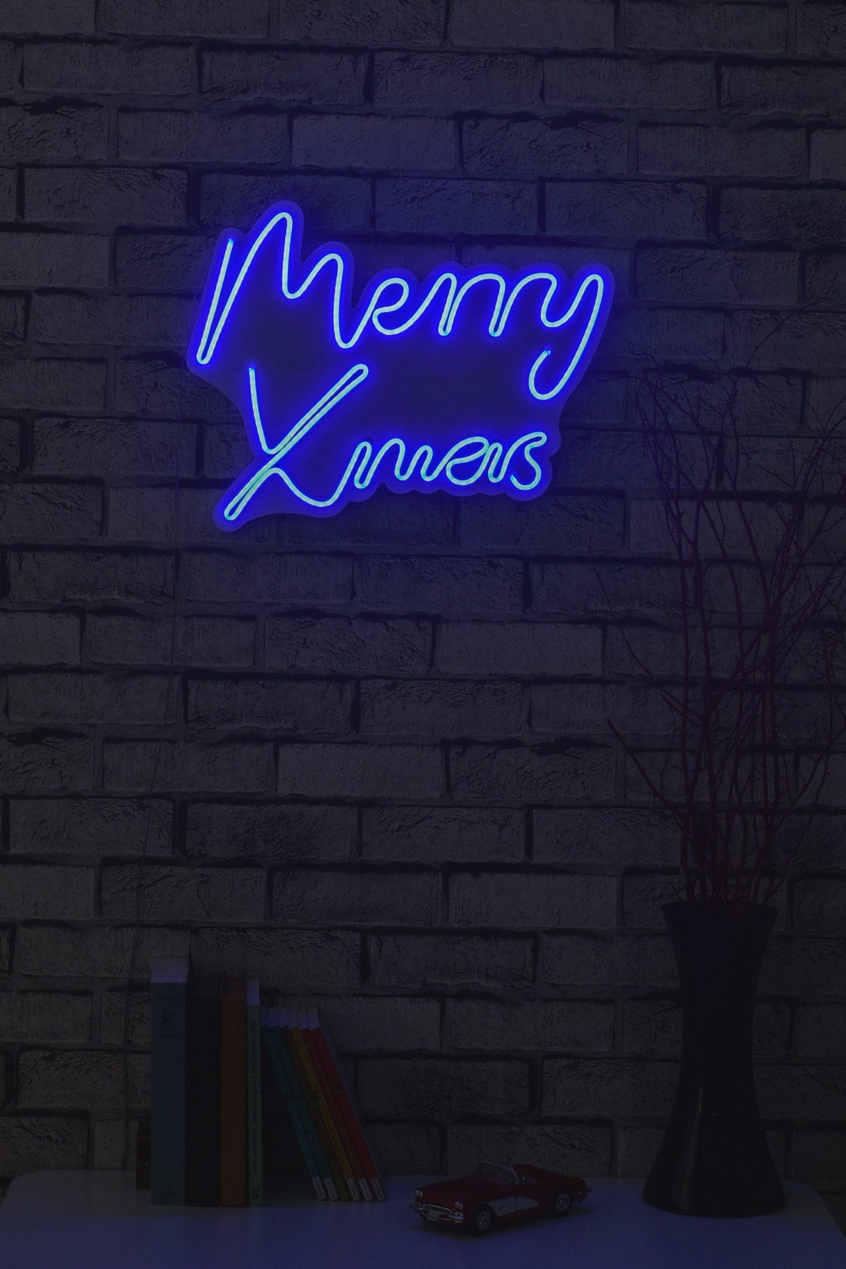 Lampă neon Merry Christmas, Diverse culori, 43x33x2 cm - Albastru | SKU: 395NGR1949 | Lampă neon Merry Christmas, 43x33x2 cm, varianta Albastru, produs pentru amenajarea locuinței, disponibil online în România la CasaMob