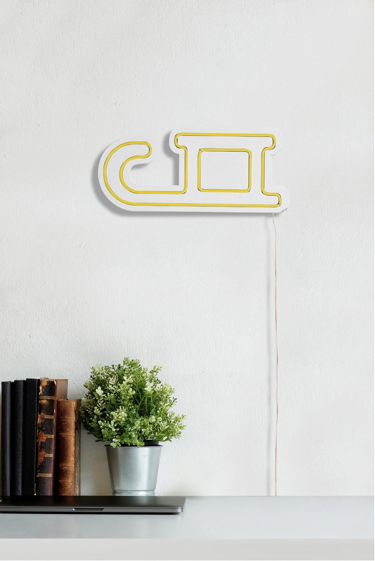 Lampă neon Sled, Diverse culori, 38x17x2 cm - Galben | SKU: 395NGR1956 | Lampă neon Sled, 38x17x2 cm, varianta Galben, produs pentru amenajarea locuinței, disponibil online în România la CasaMob