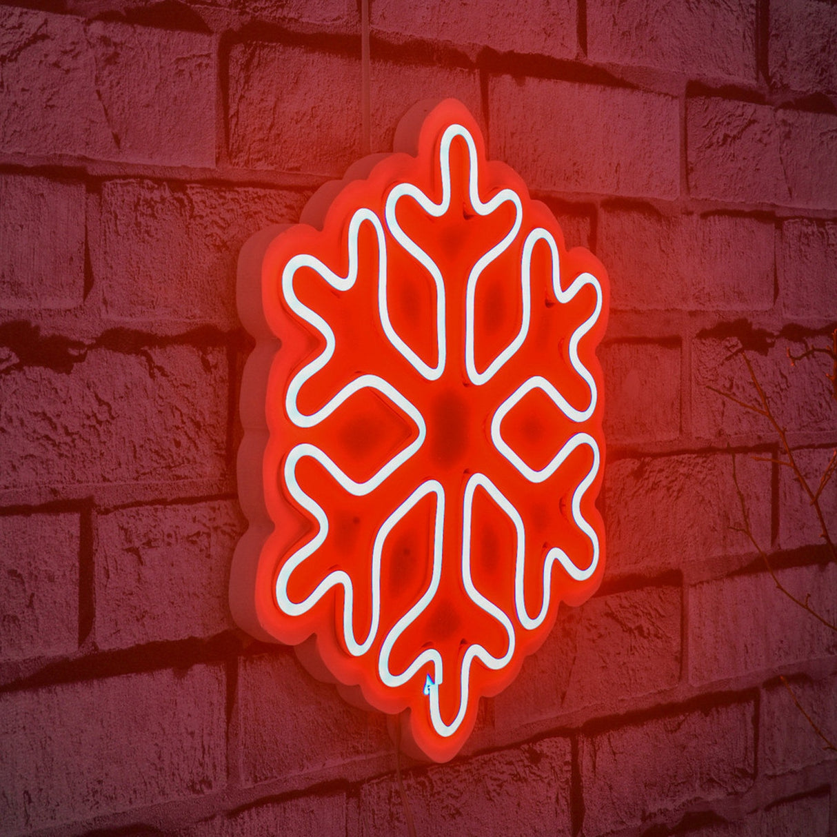 Lampă neon Snowflake, Diverse culori, 30x26x2 cm - Roșu | SKU: 395NGR1958 | Lampă neon Snowflake, 30x26x2 cm, varianta Roșu, produs pentru amenajarea locuinței, disponibil online în România la CasaMob