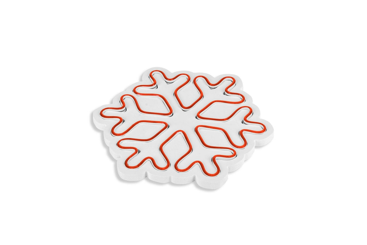 Lampă neon Snowflake, Diverse culori, 30x26x2 cm - Roșu | SKU: 395NGR1958 | Lampă neon Snowflake, 30x26x2 cm, varianta Roșu, produs pentru amenajarea locuinței, disponibil online în România la CasaMob