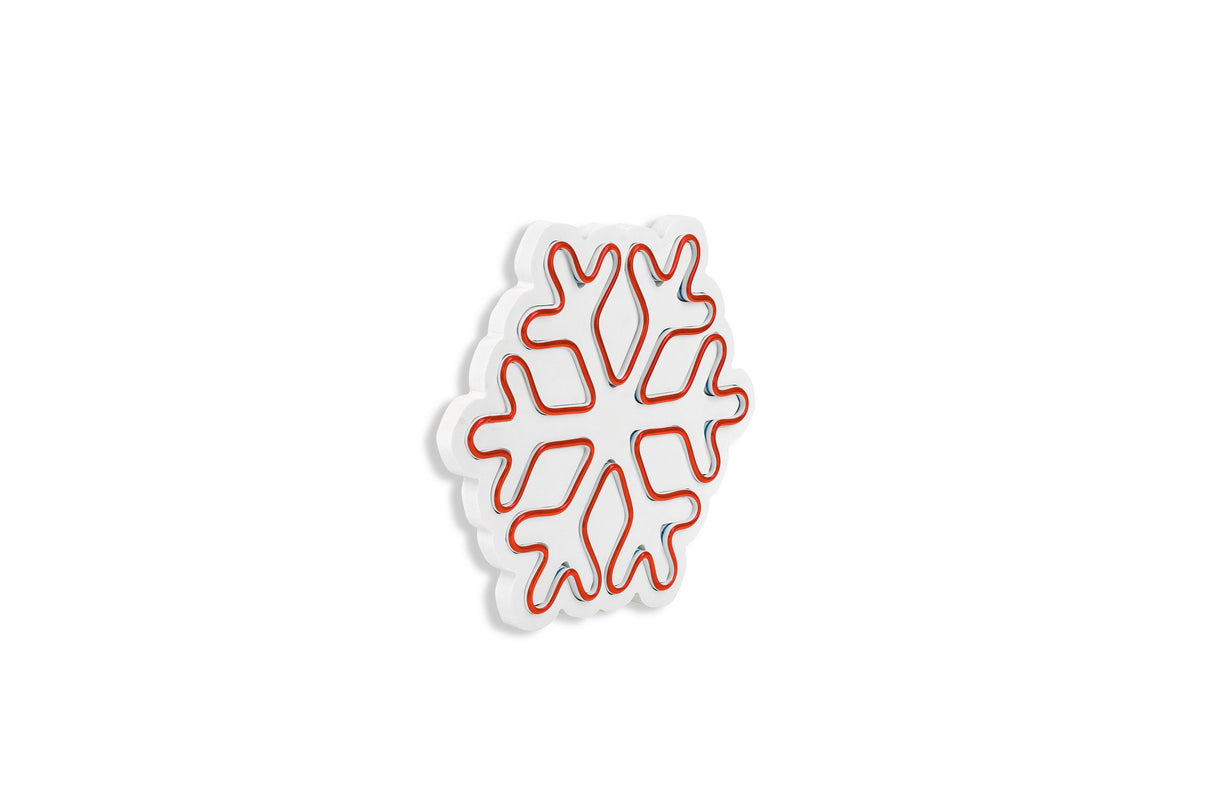 Lampă neon Snowflake, Diverse culori, 30x26x2 cm - Roșu | SKU: 395NGR1958 | Lampă neon Snowflake, 30x26x2 cm, varianta Roșu, produs pentru amenajarea locuinței, disponibil online în România la CasaMob