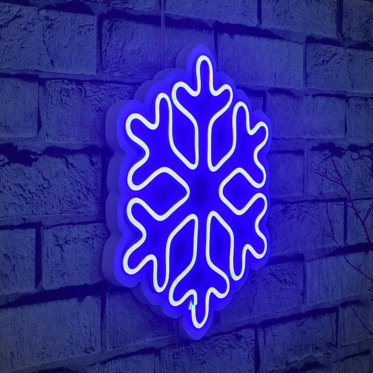 Lampă neon Snowflake, Diverse culori, 30x26x2 cm - Albastru | SKU: 395NGR1959 | Lampă neon Snowflake, 30x26x2 cm, varianta Albastru, produs pentru amenajarea locuinței, disponibil online în România la CasaMob